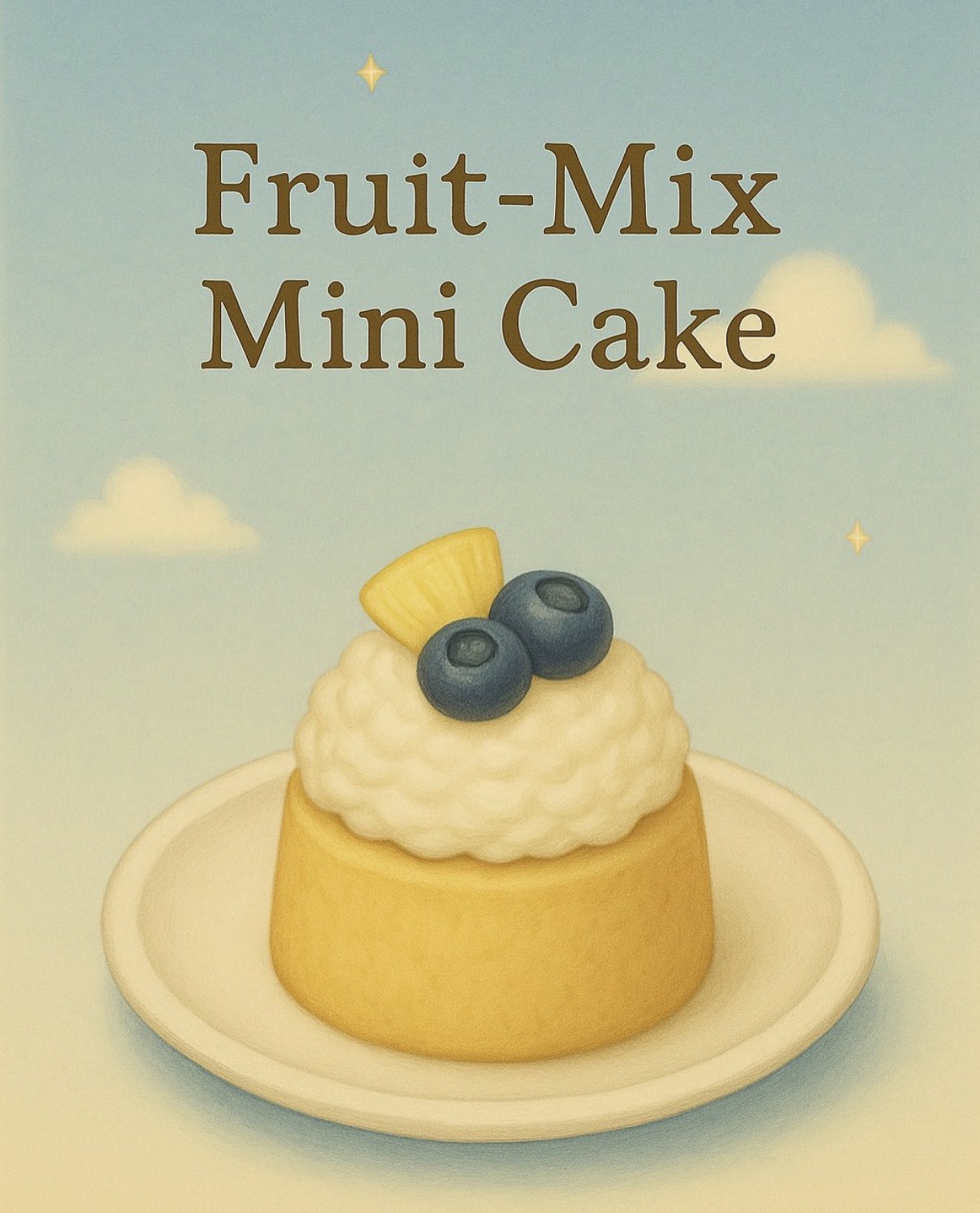 Fruit-Mix Mini Cake illustration